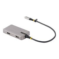 StarTech.com USB-C Multiport Adapter, 4K 60Hz HDMI, 3-Port USB Hub, 100W Po