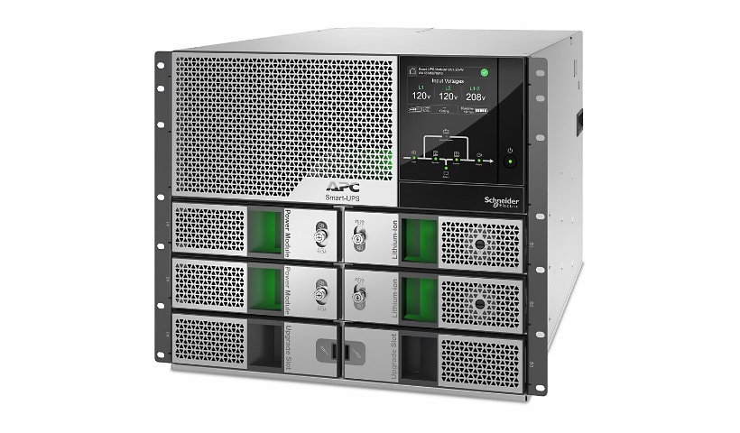 APC Smart-UPS Modular Ultra On-Line 10kW 9U Rackmount Scalable to 20kW N+1 208/240V Touchscreen Network Management Card