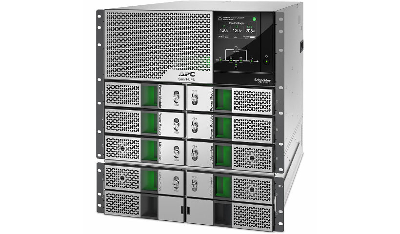 APC Smart-UPS Modular Ultra On-Line 20kW 12U Rackmount Scalable to 20kW N+1 208/240V Touchscreen Network Management Card