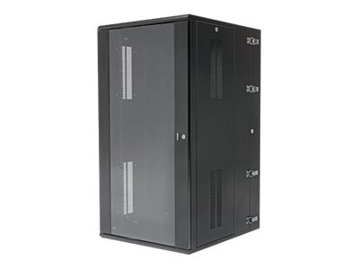 Panduit Wall Mount Cabinet, 26RU, 30" Depth, Windowed Door, Black
