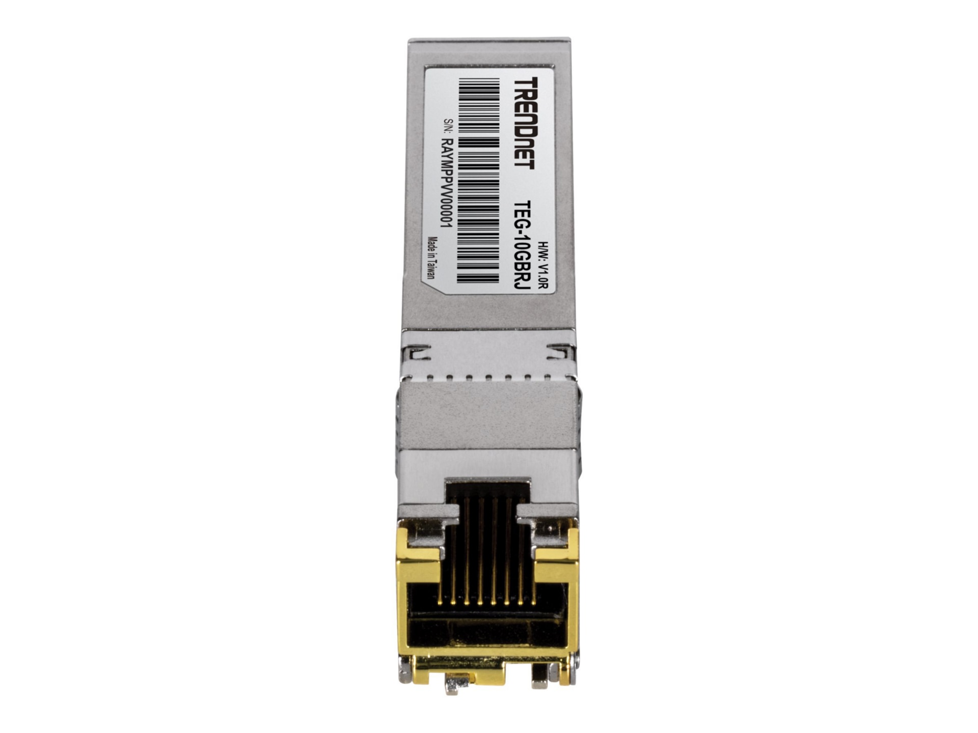 TRENDnet TEG 10GBRJ - SFP+ transceiver module - GigE, 10 GigE, 5 GigE, 2.5 GigE - TAA Compliant