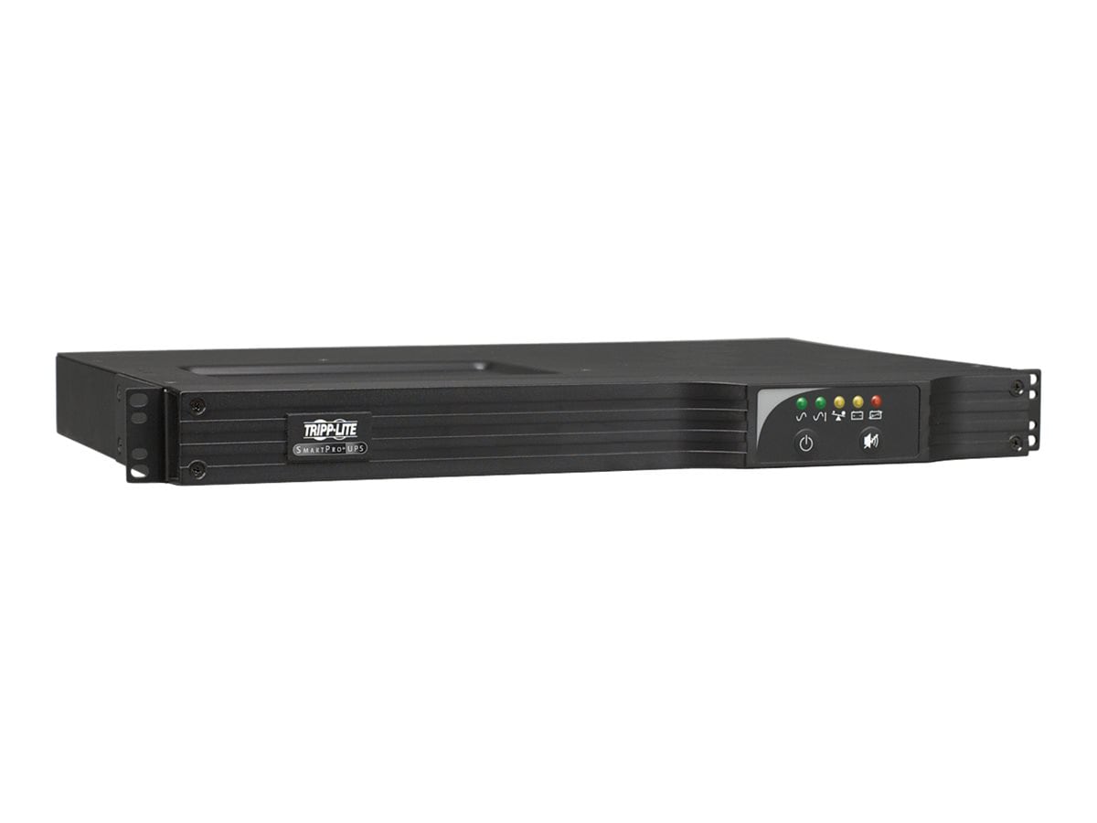 Tripp Lite SmartPro 500VA 300W 120V Line-Interactive UPS - 6 NEMA 5-15R Outlets, USB, DB9, Network Card Option, 1U