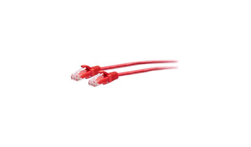 C2G 15ft (4.5m) Cat6a Snagless Unshielded (UTP) Slim Ethernet Network Patch Cable - Red - cordon de raccordement - 4.5 m - rouge