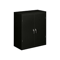 HON Brigade HSC1842 - cupboard - 3 shelves - 2 doors - black