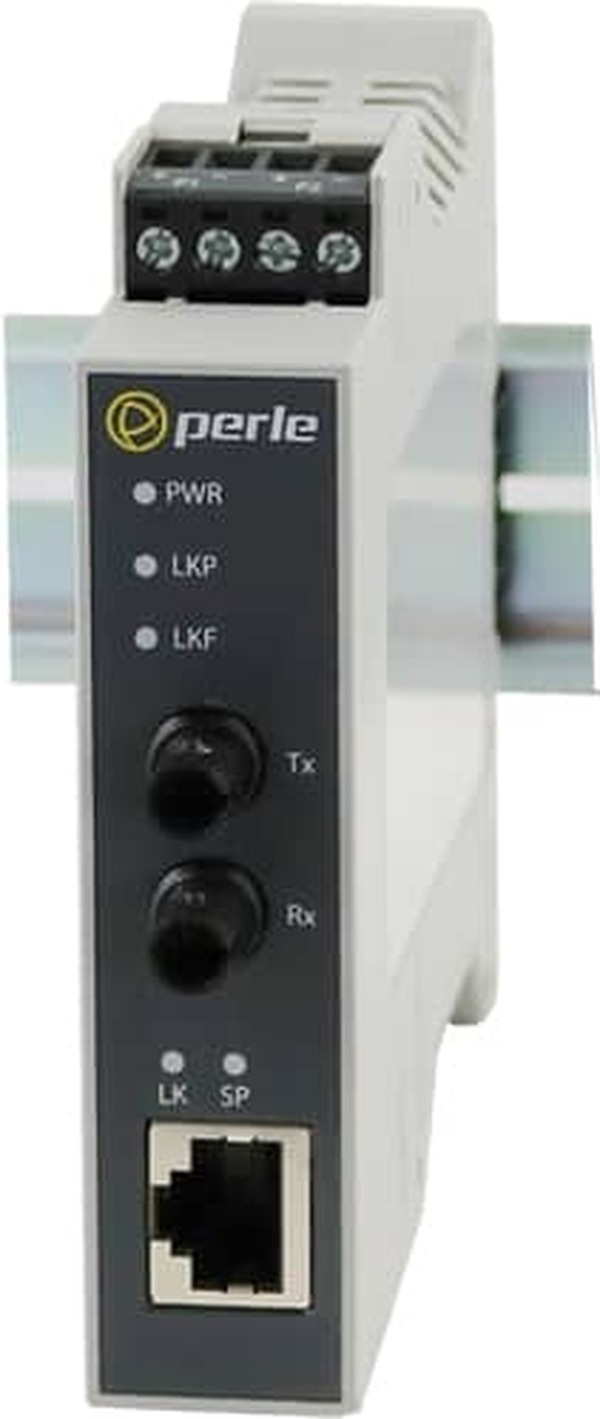 Perle SRS-1110-FST2 10/100/1000 DIN Rail Media Converter