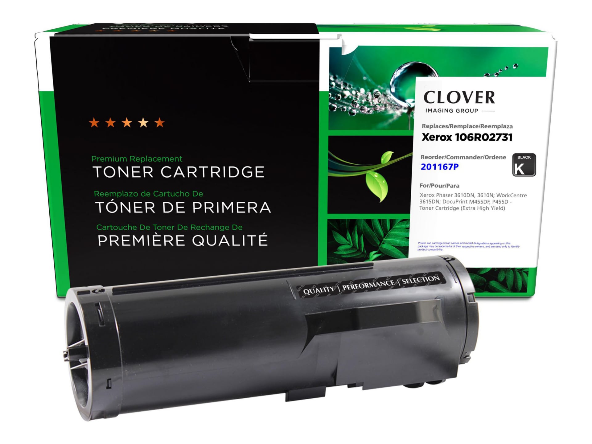 Clover Imaging Group - High Yield - black - compatible - remanufactured - t