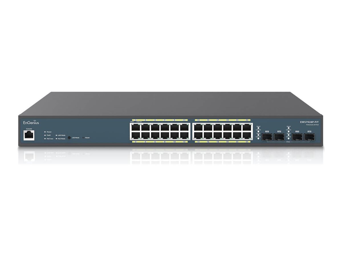 EnGenius Fit EWS7928P-FIT - commutateur - 24 ports - Géré - Montable sur rack