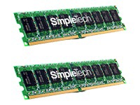 SimpleTech Premium Brand - memory - 2 GB ( 2 x 1 GB ) - DIMM 240-pin - DDR2