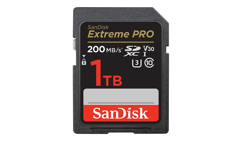SanDisk Extreme Pro - flash memory card - 1 TB - SDXC UHS-I