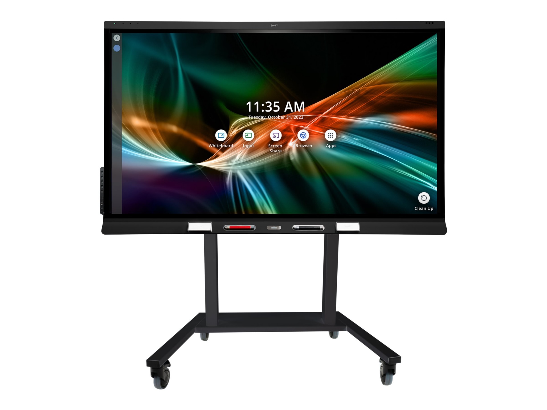 SMART FSE-420 Electric Height-Adjustable Floor Stand for Interactive Enterprise Displays - Black