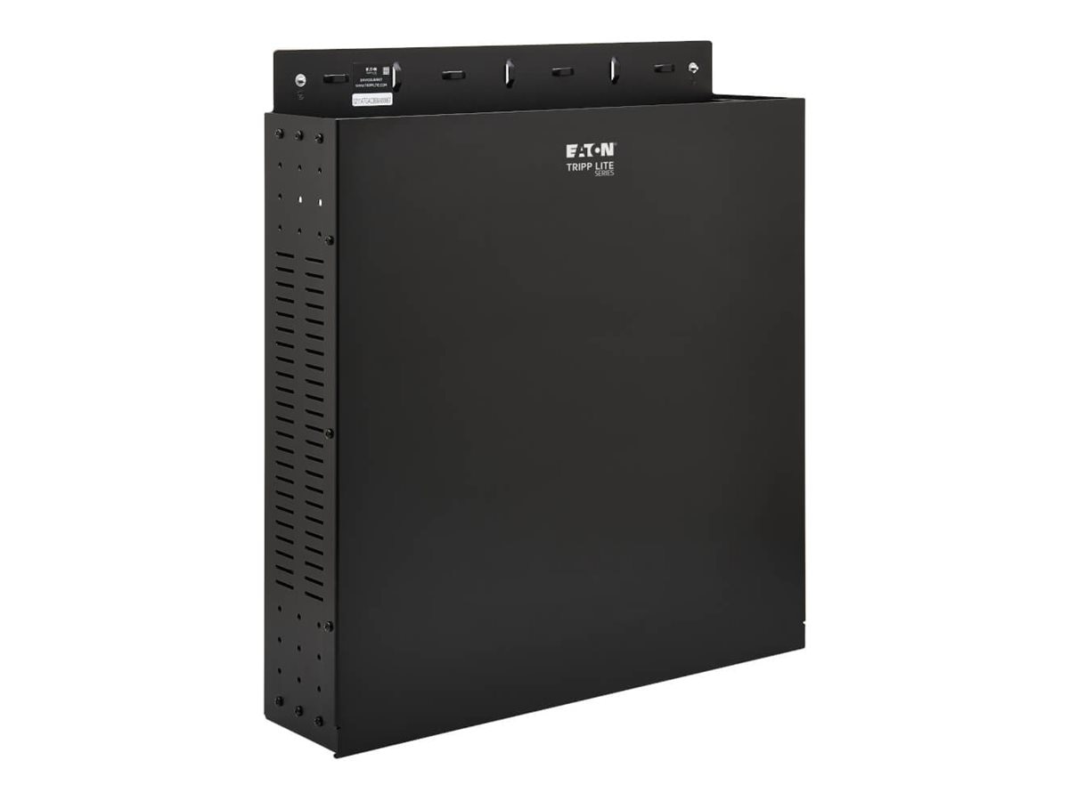 Tripp Lite SmartRack 2U Low-Profile Vertical-Mount Vented Wall-Mount Mini Rack Enclosure, Black - rack enclosure cabinet