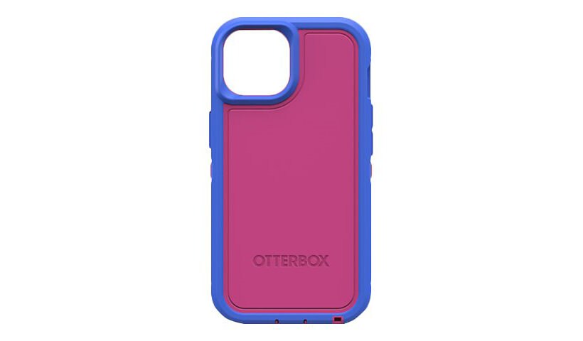 OtterBox Defender Series XT Rugged Carrying Case Apple iPhone 13, iPhone 14 Smartphone - Blooming Lotus (Pink)