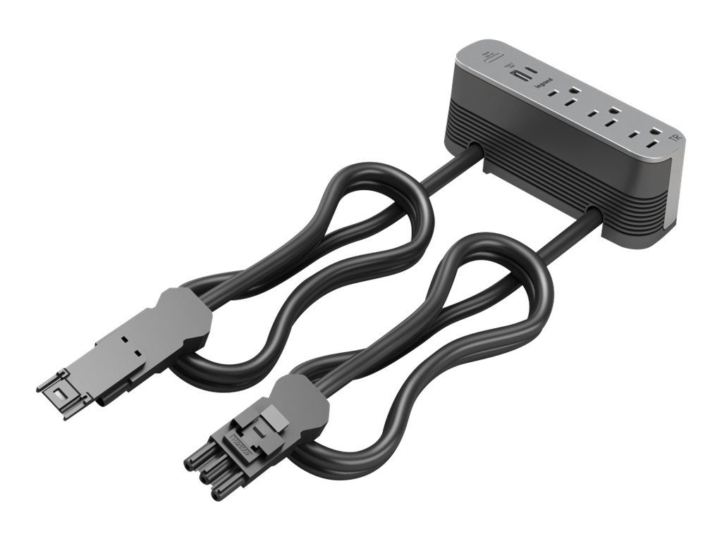 Wiremold ModPower Series On-Surface Middle Unit - Magnesium