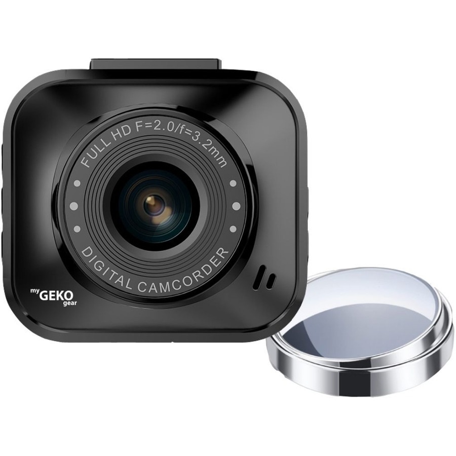 Adesso MyGekoGear Orbit 122 1080p HD Dash Camera with Blind Spot Mirrors