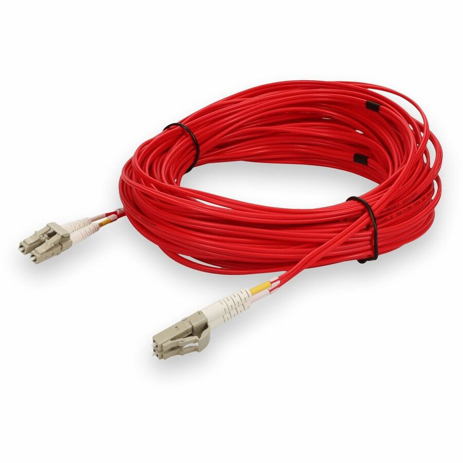 Proline 25m LC to LC Red OM4 Duplex OFNR (Riser-Rated) Fiber Patch Cable