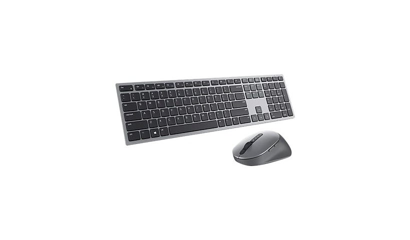 Dell Premier Multi-Device KM7321W - ensemble clavier et souris - Canadien multilingue - gris titan