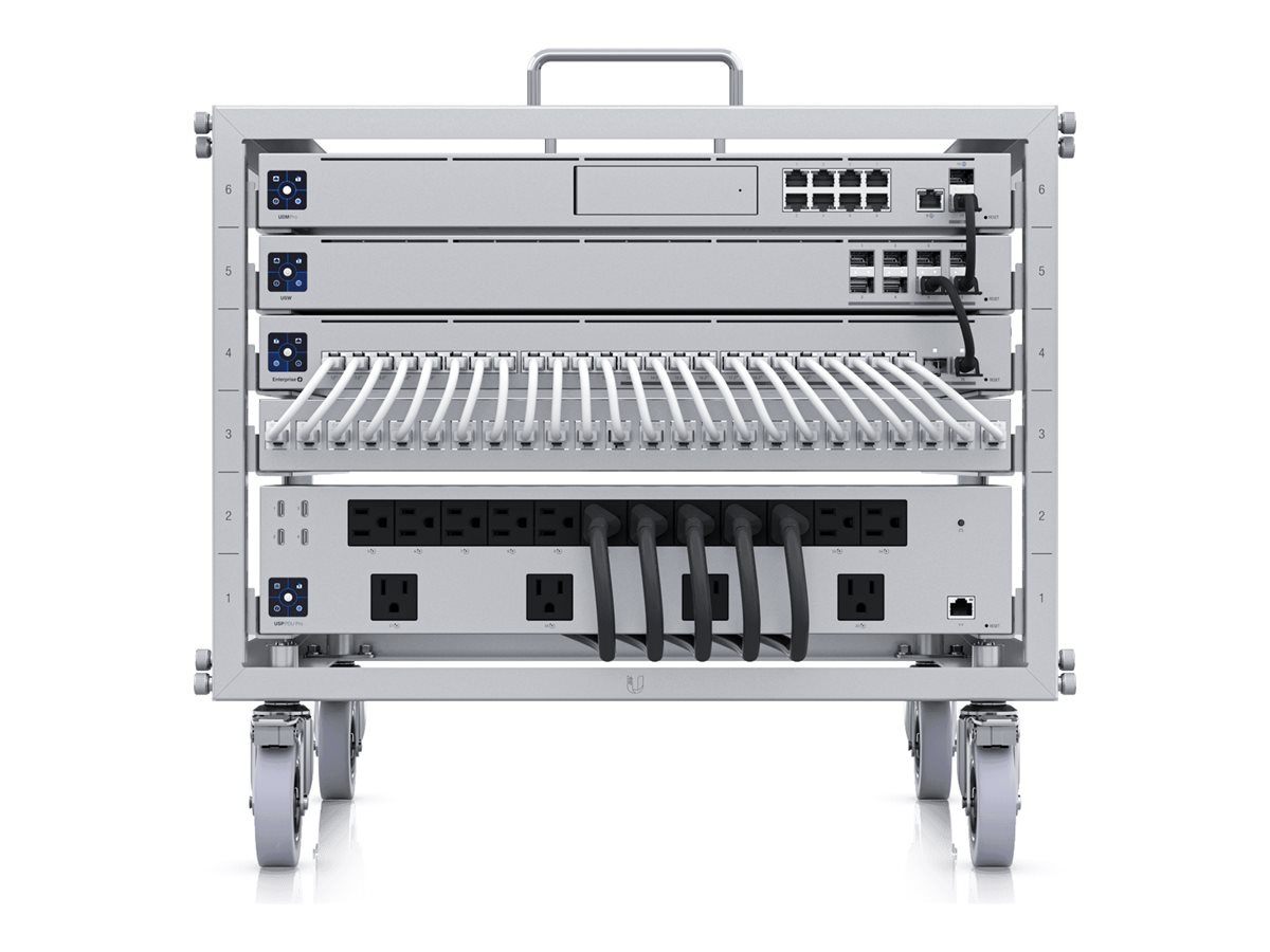 Ubiquiti UniFi - mobile rack - toolless - 6U