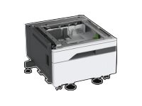 Thumbnail 2 of 2 for Lexmark printer cabinet with caster base - 520 sheets