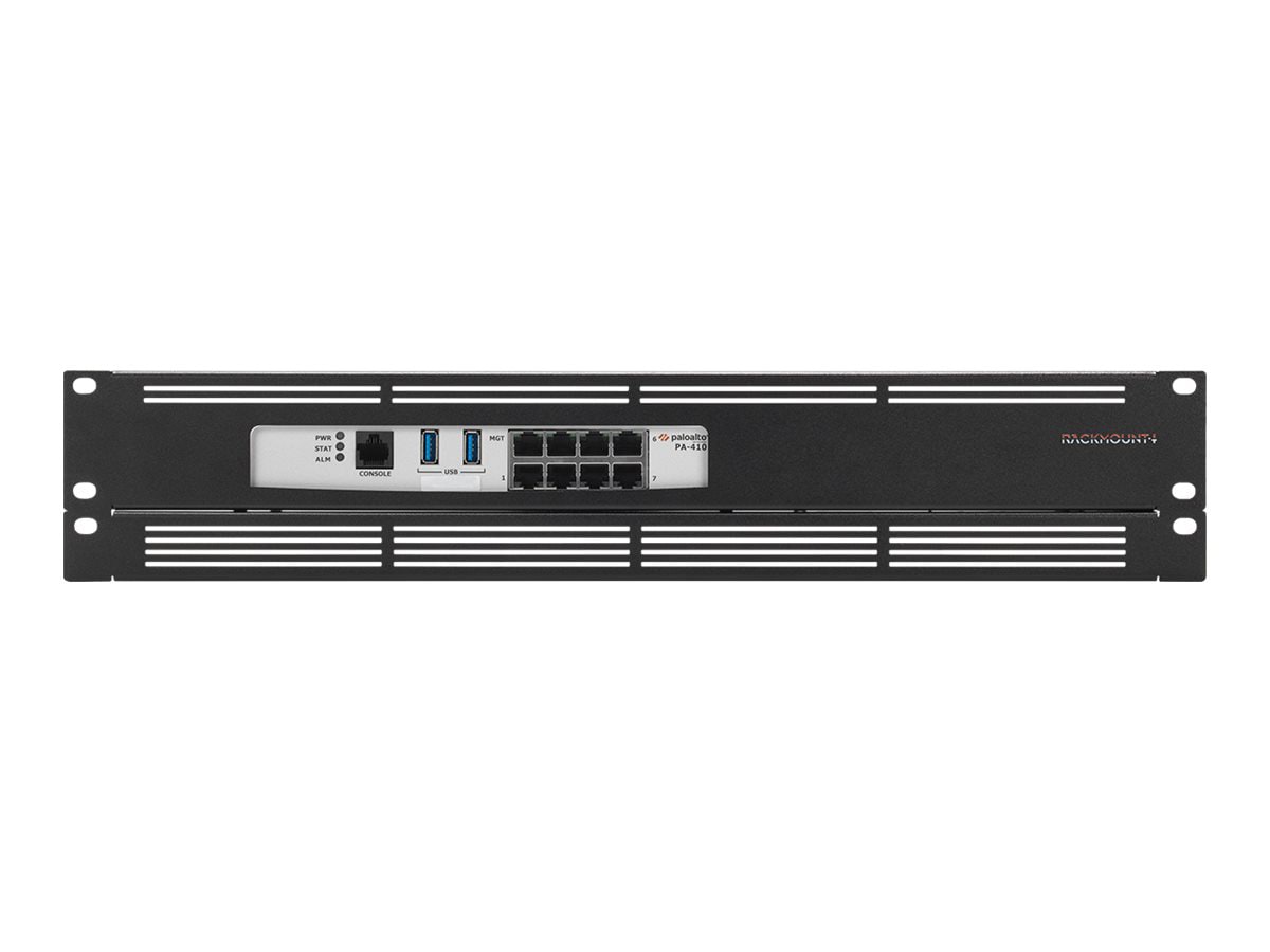 Rackmount.IT Rack Mount Kit for PA-410 Next Generation Firewall Appliance - Black