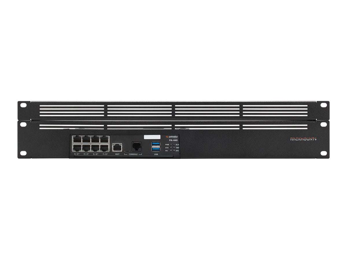 Rackmount.IT Rack Mount Kit for PA-440/450/460 Next Generation Firewall Appliance - Black