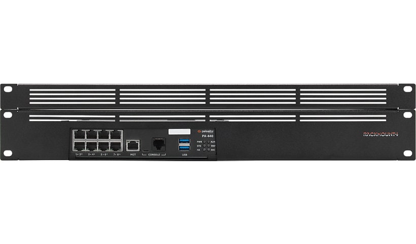 Rackmount.IT Rack Mount Kit for PA-440/450/460 Next Generation Firewall Appliance - Black