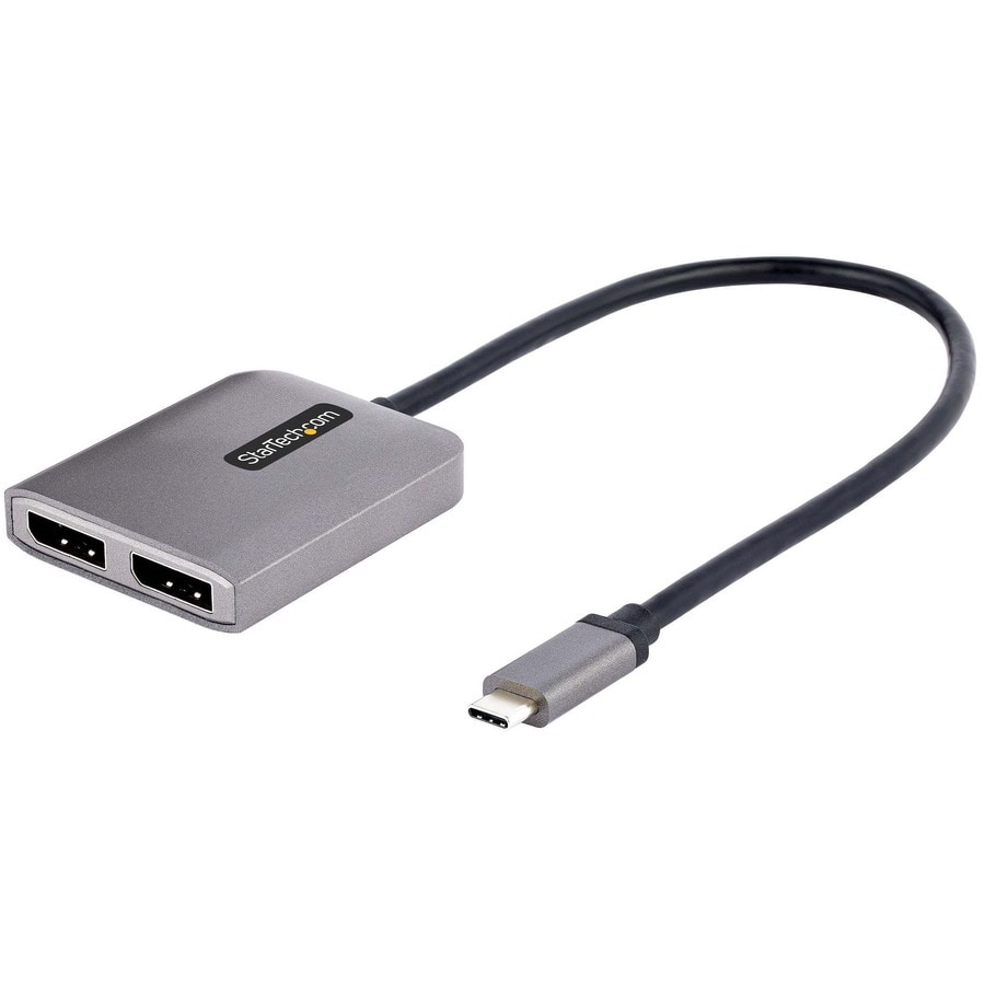 StarTech.com USB-C to Dual DisplayPort Adapter, Type-C Multi-Monitor MST Hub / Display Splitter, 2x 5K 60Hz, Windows