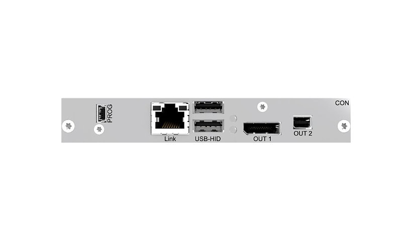 Black Box KVM EXT RX INTF Card - DH, 4K30 DP 1.1, (1) USB HID, (1) RJ45