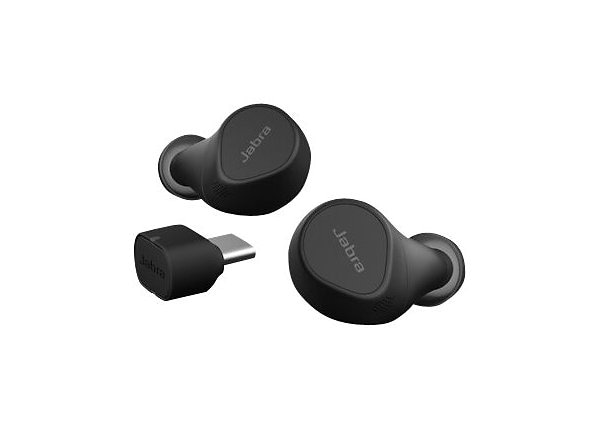 Jabra Evolve2 Buds MS - true wireless earphones with mic - USB-C - black