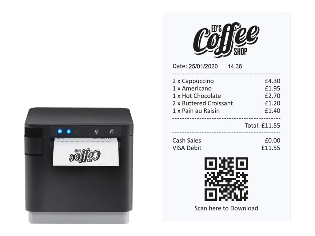 スター精密 MCP31L BK JP mc-print3 MSC-10 mC-Print3 POS Receipt Printer: For Retail, Kitchen, & Online Ordering