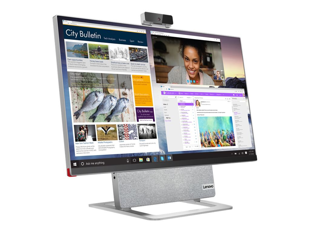 Lenovo Yoga AIO 7 27ACH6 - all-in-one - Ryzen 7 5800H 3.2 GHz - 16 GB - SSD 512 GB - LED 27" - International English