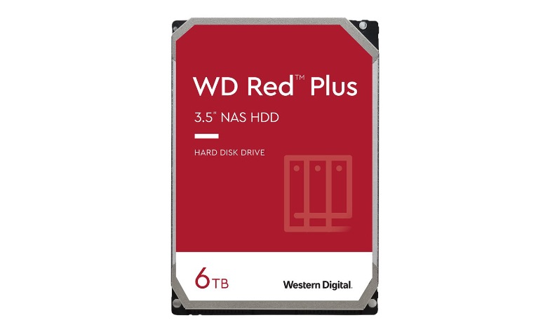 WD Red Plus WD60EFPX - hard drive - 6 TB - SATA 6Gb/s - WD60EFPX