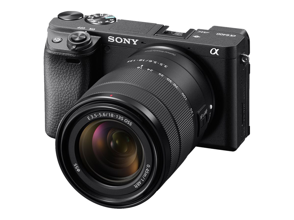 Sony α6400 ILCE-6400M - digital camera E 18-135mm OSS lens - ILCE-6400M/B -  Cameras 