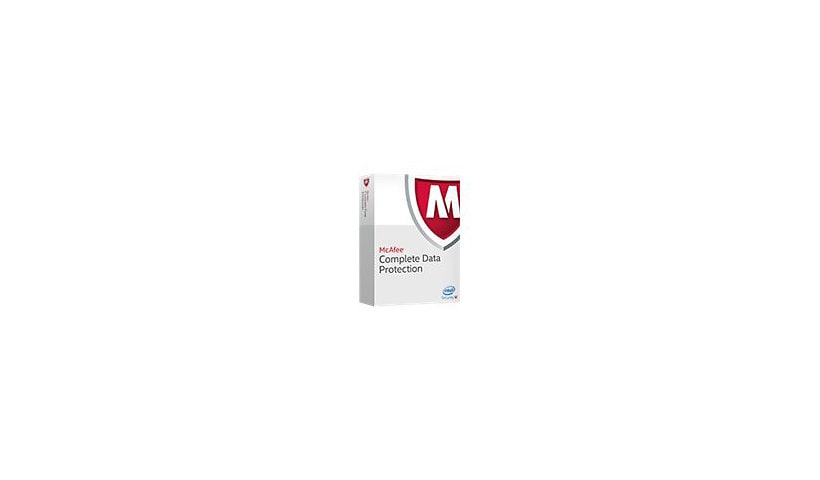 McAfee Complete Data Protection - subscription license (1 year) + 1 Year Business Software Support - 1 license