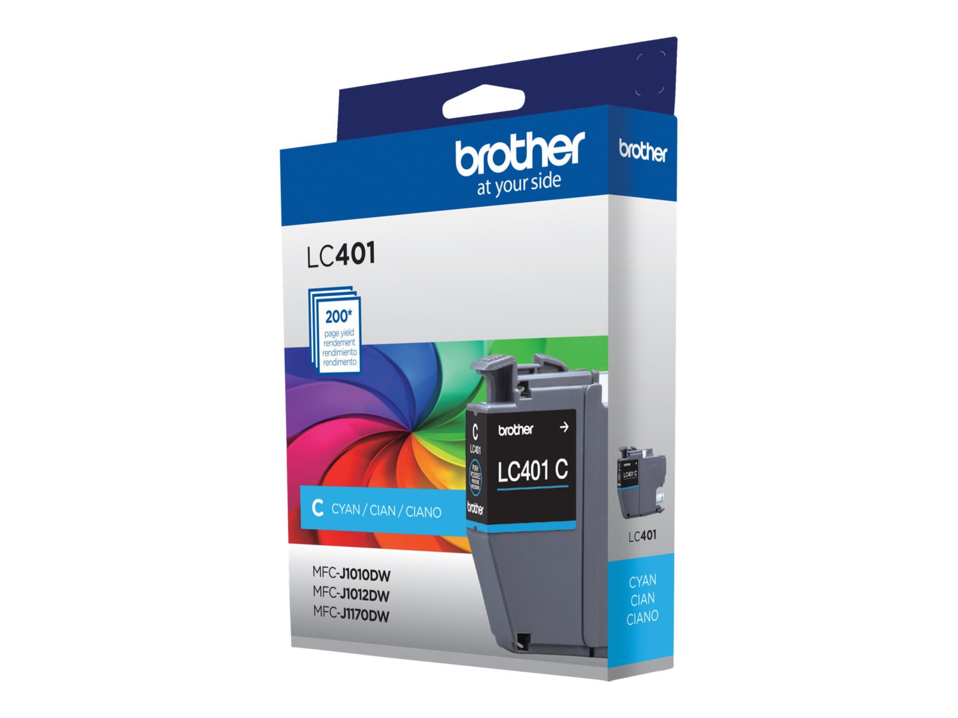 Brother LC401C - cyan - original - ink cartridge