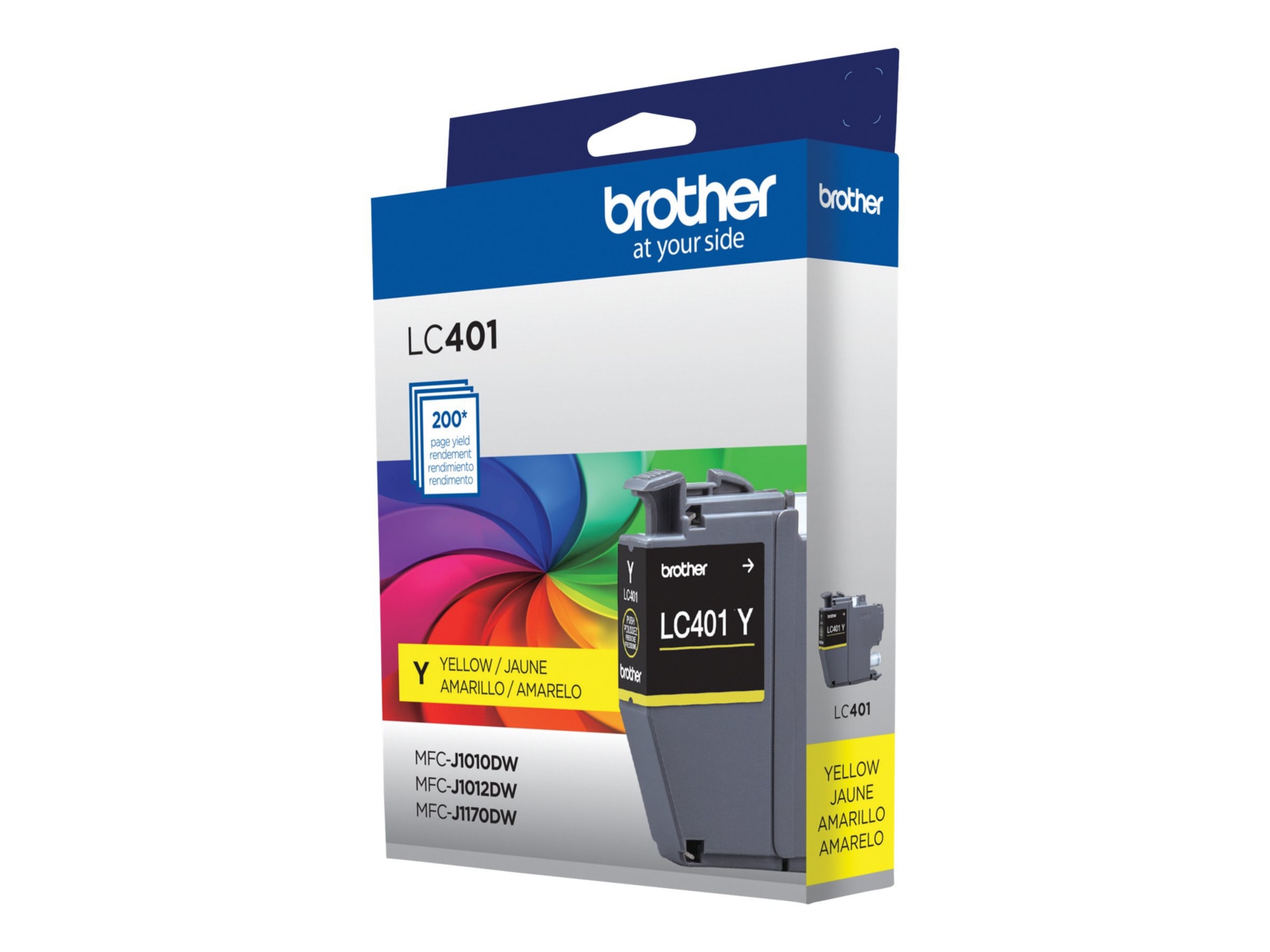 Brother LC401Y - yellow - original - ink cartridge