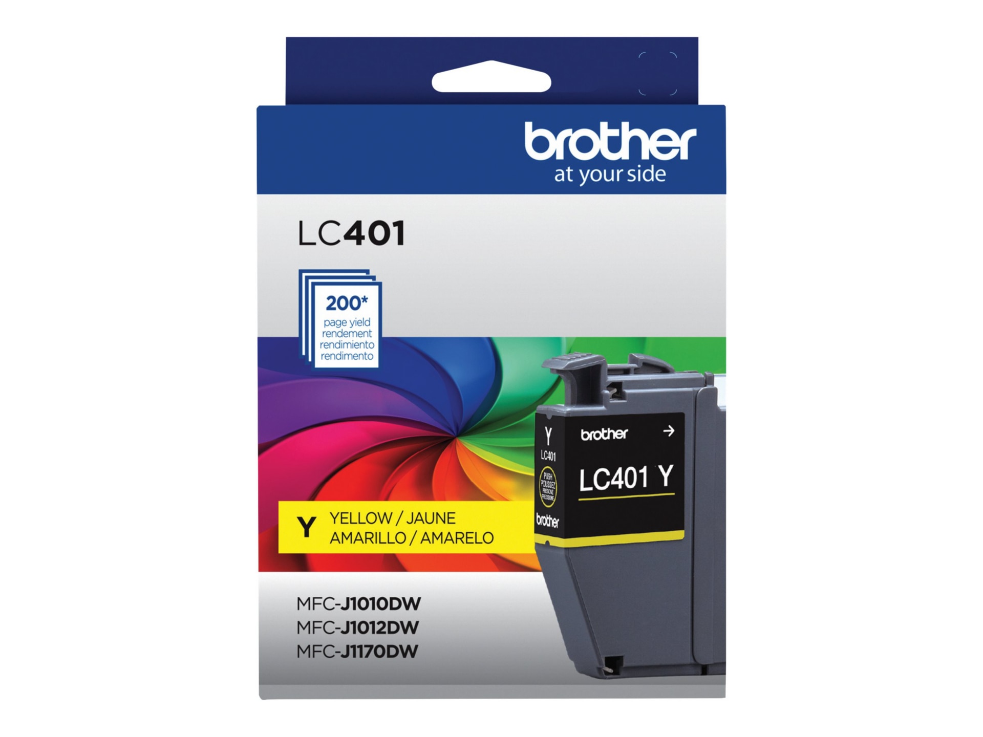 Thumbnail 2 of 5 for Brother LC401Y - yellow - original - ink cartridge