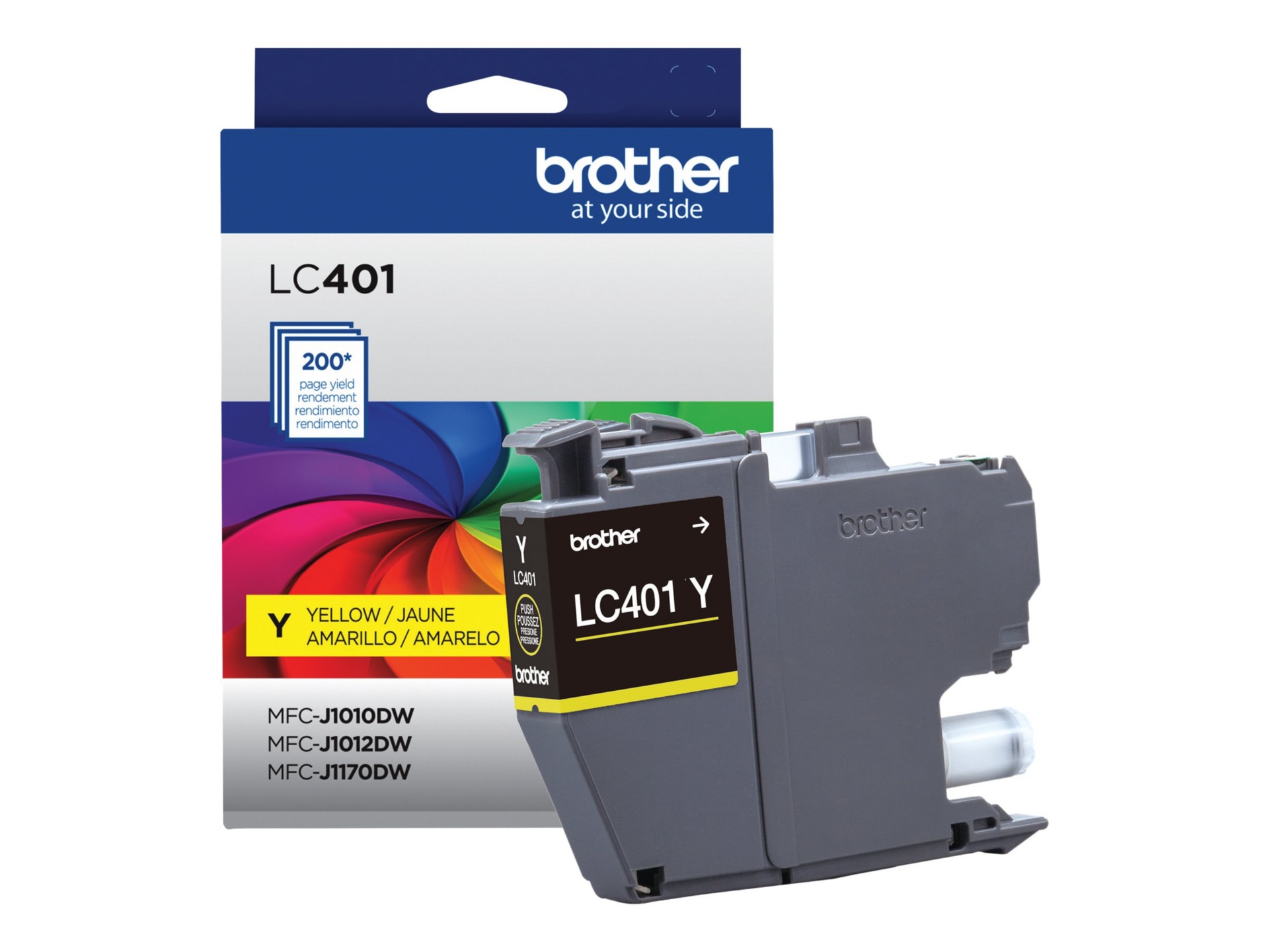 Thumbnail 5 of 5 for Brother LC401Y - yellow - original - ink cartridge