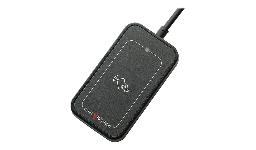 RF IDeas WAVE ID Plus Mini V3 USB Keystroke with 16" Cable Reader - Black