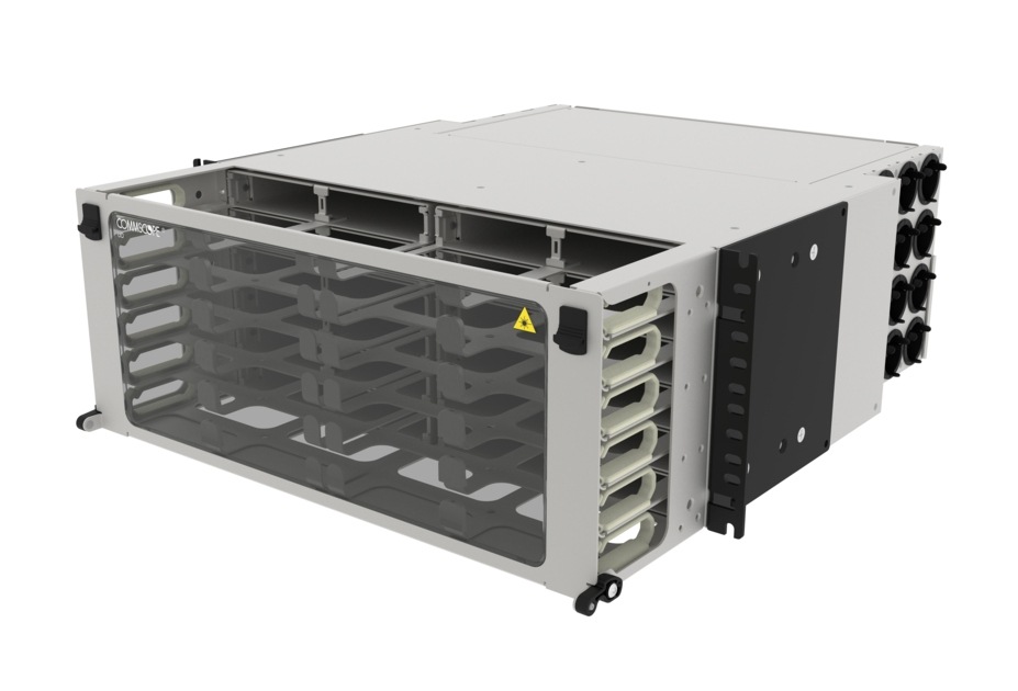 CommScope UD 4U Modular Cassette Sliding Ultra High Density Fiber Patch Panel - Silver