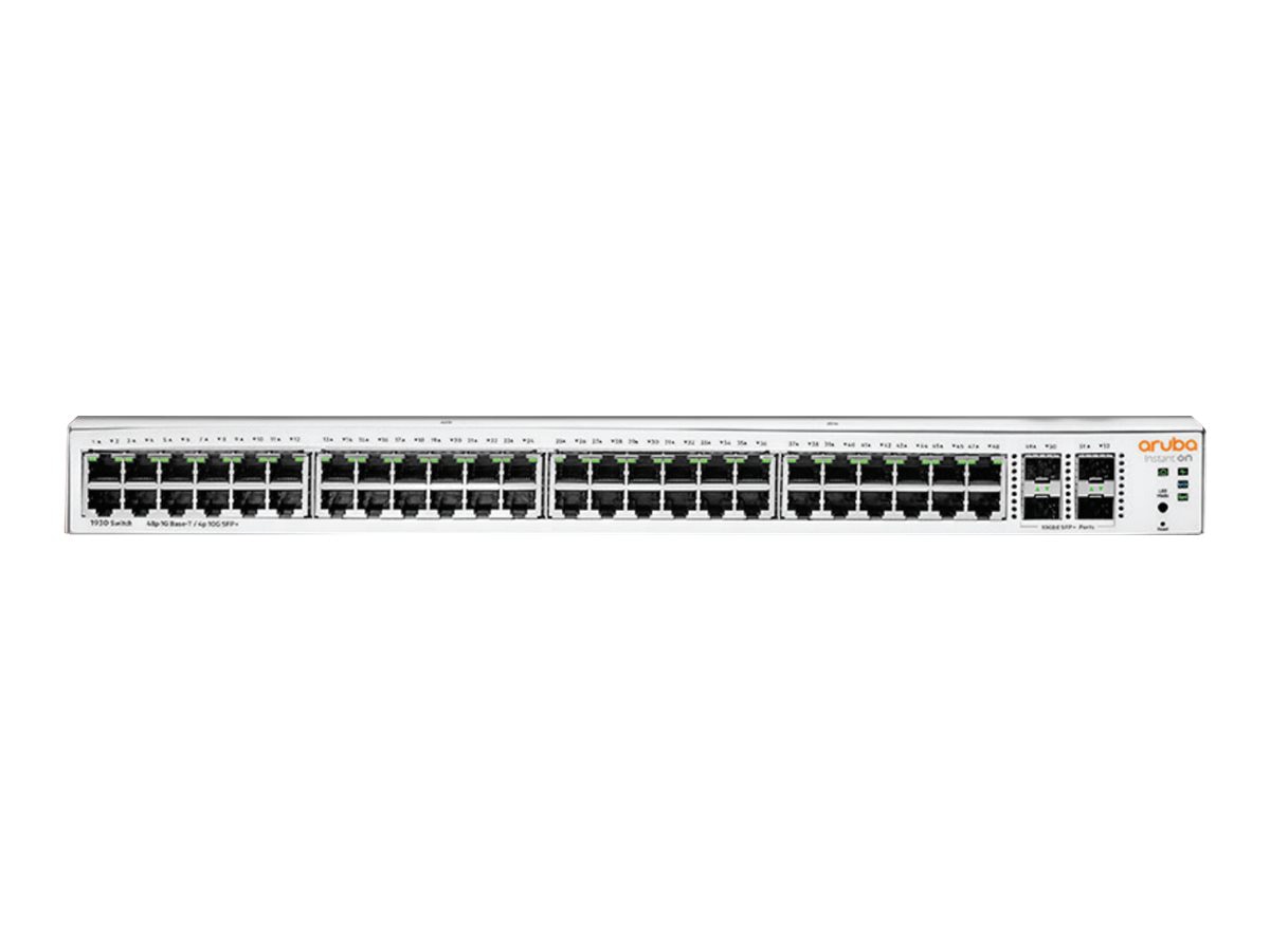 HPE Networking Instant On 1930 48G Class4 PoE 4SFP/SFP+ 370W Switch - switch - 52 ports - managed - rack-mountable