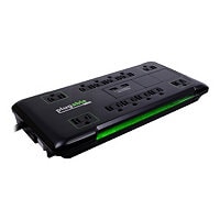 Plugable Surge Protector Power Strip and Extension Cord - 12 Outlet,