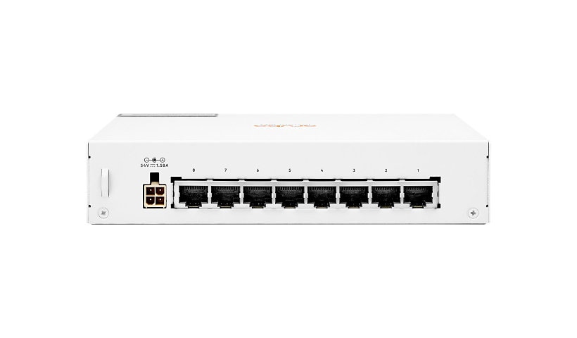HPE Aruba Instant On 1430 8G Class4 PoE 64W Switch - switch - 8 ports - unmanaged - rack-mountable