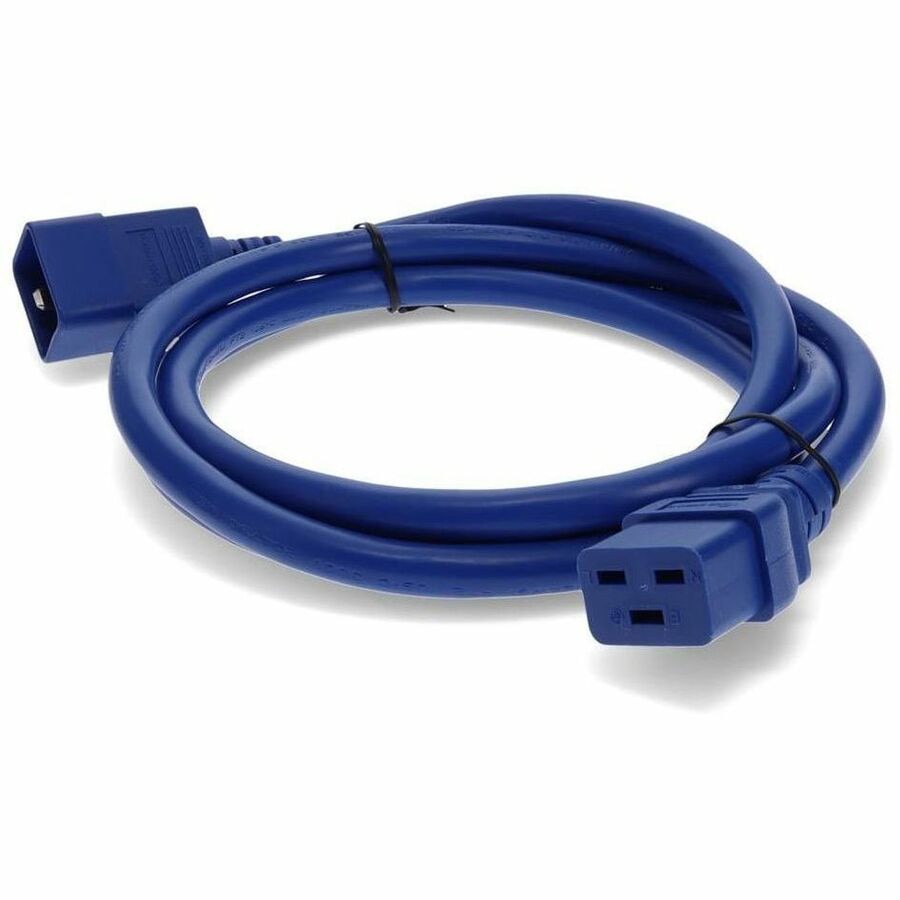 Proline 3ft C19 Female to C20 Male 12AWG 100-250V at 20A Blue Power Cable