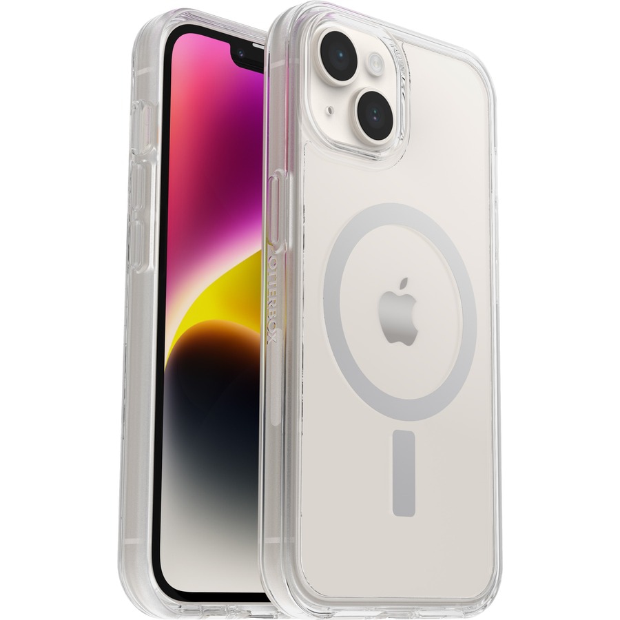 OtterBox iPhone 14 Symmetry Series+ Clear Antimicrobial Case for MagSafe