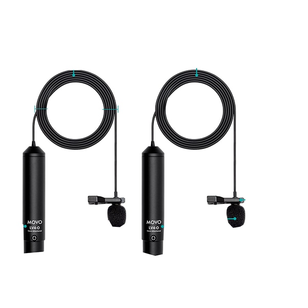 Movo XLR Dual Omni Lavalier Microphone