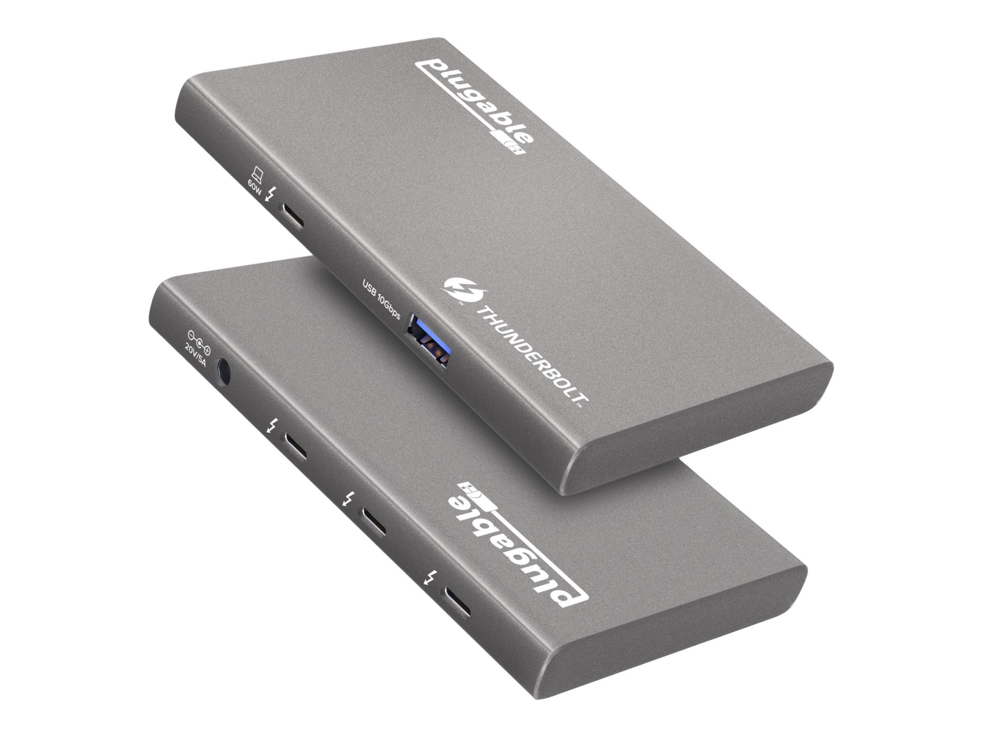 Plugable USB4&Thunderbolt 4 Hub w/60W Host Charging,USB 3.0 Port,Driverless