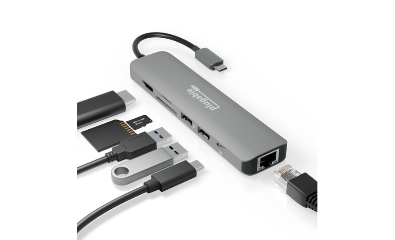 iAdapt 7-in-1 Multiport USB-C Hub + Ethernet