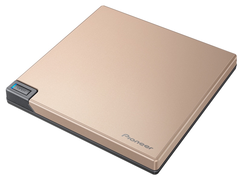 Pioneer Slim Portable BD/DVD/CD Blu-Ray Disc Writer - Sunset Gold