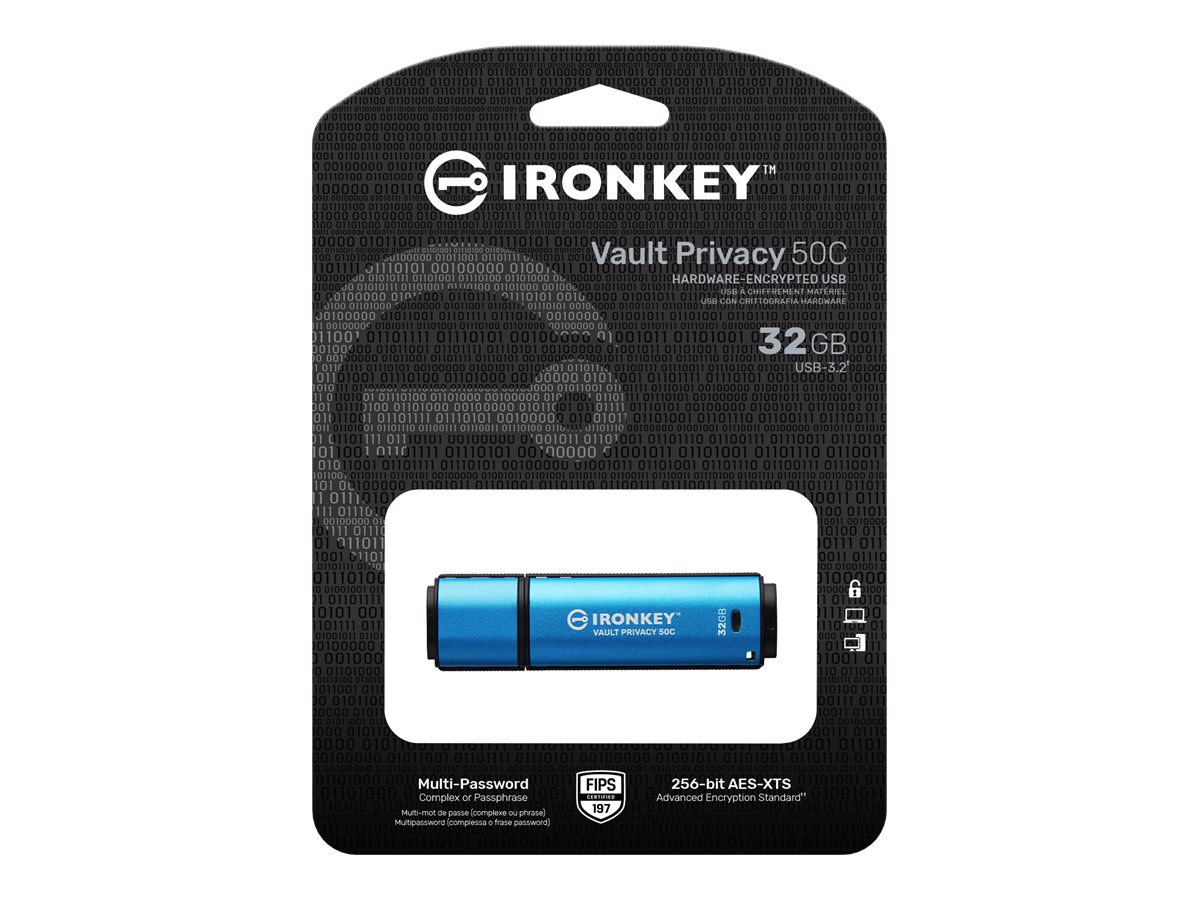 Thumbnail 5 of 9 for Kingston IronKey Vault Privacy 32GB USB Type-C Flash Drive