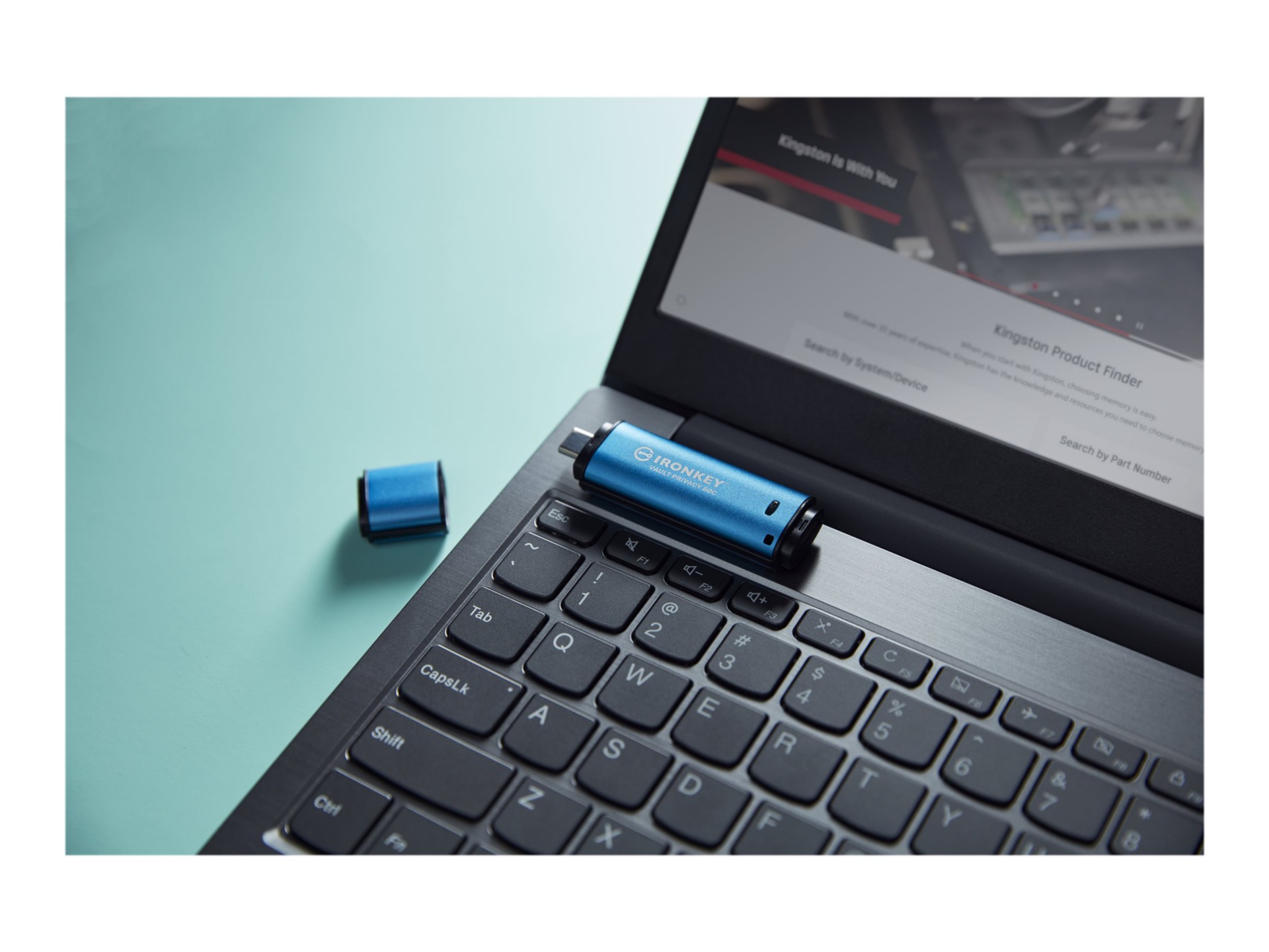 Thumbnail 6 of 9 for Kingston IronKey Vault Privacy 32GB USB Type-C Flash Drive